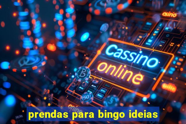 prendas para bingo ideias